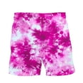 thumbnail image 5 of Dagegui Mens Casual Beach Shorts Tie Dye Printed Summer Shorts Loose Elastic Waist Drawstring Shorts Big and Tall Outdoor Travel Shorts with Pockets Hot Pink L, 5 of 7