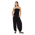 thumbnail image 2 of Forever 21 Women’s Balloon Pants, Relaxed Pull-On Wide Leg Bottoms with Gathered Tapered Hem, Flowy Casual Lounge Trousers, XS-XL, 2 of 6