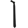 thumbnail image 3 of Skinny Black Ties by K. Alexander 2 Inch Solid Mens Neckties, 3 of 4