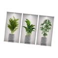 thumbnail image 3 of DimyFew 3-Piece Potted Plant Wall Stickers, 3D Plant Decor Stickers, Removable PVC, Waterproof, Easy Installation for Bedroom, Kitchen, Dining Room, Children& 45cmx23cm, 3 of 8