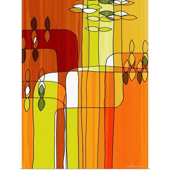 Great BIG Canvas | Rolled James Burghardt Poster Print entitled Uplift II