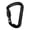 Black, variant on Carabiner Secure Locking Mechanism Keyrings Aluminum Alloy Texture Suitable for Backpacks and Outdoor Organization