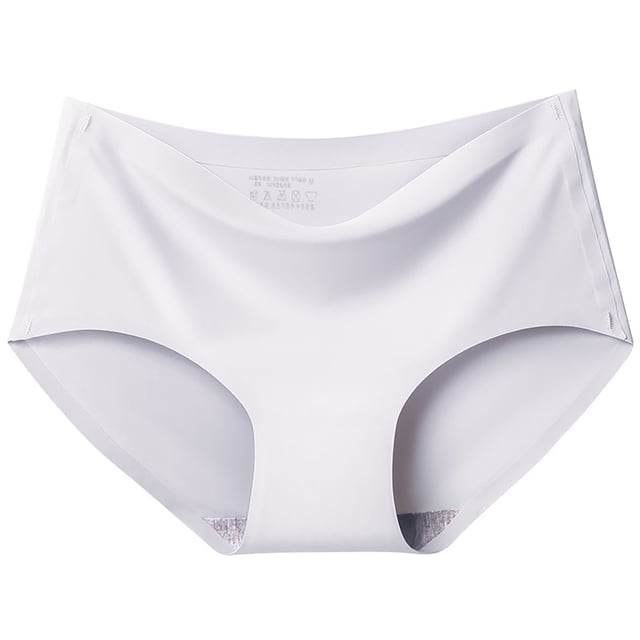 Women’s Silk Comfort Underwear for Everyday Leisure Seamless Midriff Style Panties Lightweight Triangle Design Suitable for All Seasons Large Size Solid Color