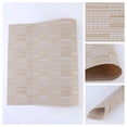 thumbnail image 2 of REGALWOVEN 8 Pack Placemats for Kitchen Dining Table Decor Heat Resistant Table Placemats Wipeable Table Mat Beige 18*12in, 2 of 7