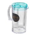 thumbnail image 2 of Jarra de nevera de jarra de agua, versátil transparente fácil de limpiar, hervidor de agua caliente fría de 2200 ml con tapa, té para Ronda azul, 2 of 8