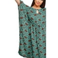 thumbnail image 4 of Moomaya Robe Courte de Caftan de Plage, Robe de Couverture Imprimée, Kaftan pour Femmes, Tenue de Plage, Couverture, 4 of 4
