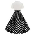 thumbnail image 4 of Miqool Women's 1950s Retro Vintage Tea Party Dresses Polka Dots A-Line Swing Cocktail Dresses Formal Wedding Guest Dresses Prom Dresses, 4 of 9