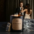 thumbnail image 2 of Manly Indulgence Classic+ Wingman Scented Jar Candle, 2 Wick, 16.5 oz, 60h Burn, Fresh, 2 of 8