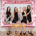 thumbnail image 5 of Worgeous Pink PVC Inflatable Birthday Photo Booth Frame Lightweight Prop for Memorable Party Moments 34.5x25.5 in, 5 of 8