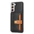 thumbnail image 2 of SaniMore for Samsung Galaxy S21 Case, PU Leather Shockproof Inner Shell with Wallet Card Slots Flip Kickstand Shockproof Retro Anti-scractch Drop-resistant Shell for Samsung S21(6.2“ 2021) - Black, 2 of 6