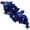 Blue, variant on Jiibva 3D Flower Embroidered Appliques Sew on Patch Floral Embroidery Patches with Beaded Rhinestone for DIY Sewing Crafts Clothing Decor