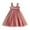 Pink, variant on WUXIAN Toddler Girls Sleeveless Mesh Lace Holiday Summer Dress Dance Party Dresses Sundress Relaxed Fit Dailywear