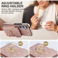 thumbnail image 3 of XIHAMA Crossbody Wallet Case for Compatible Galaxy S25, PU Leather Phone Case with RFID Blocking Card Slots Holder Ring Kickstand Wrist Strap Lanyard Handbag Purse Cover, 3 of 8