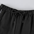 thumbnail image 4 of Womens Wide Leg Track Pants Drawstring High Rise Striped Elastic Waist Baggy Pants with Pockets Black L, 4 of 9