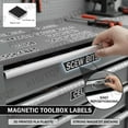 thumbnail image 4 of 12 Pack of Magnetic Tool Box Labels, 2026 New Upgrade Magnetic Toolbox Drawer Labels, Custom Premium Magnetics Toolbox Label Accessories for Tool Organization, for Mechanic, Hobbyist, DIY Enthusiast, 4 of 8