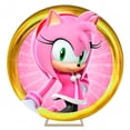 thumbnail image 3 of Fondo rosa de Sonic the Hedgehog para decoración de fiesta de cumpleaños de niña, fondo de fotografía redondo, cubierta cilíndrica para baby shower, 3 of 4