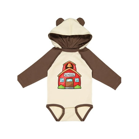 

Inktastic Cute School House Gift Baby Boy or Baby Girl Long Sleeve Bodysuit