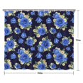 thumbnail image 5 of Pioneer Flower Floral Print Pattern Shower Curtain 84"x72", Bathroom Decorative Shower Curtain Set with 12 Hooks, Waterproof Washable, 5 of 6