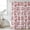 Red, variant on Red Boho Flower Waterproof Shower Curtain, Large 72"x78" Washable Polyester Fabric Shower Curtains for Bathroom, Vintage Paisley Farmhouse Pattern Decorative Bathtub Curtain Sets with Hooks
