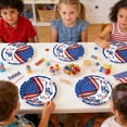 thumbnail image 4 of Patriotic Independence Day Paper Plates and Cups Set, Multicolor Party Tableware, Food-Grade Disposable Design, 1-Piece, 4 of 6