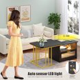 LED Room Center with & Charging Station Living Room Tables with Human