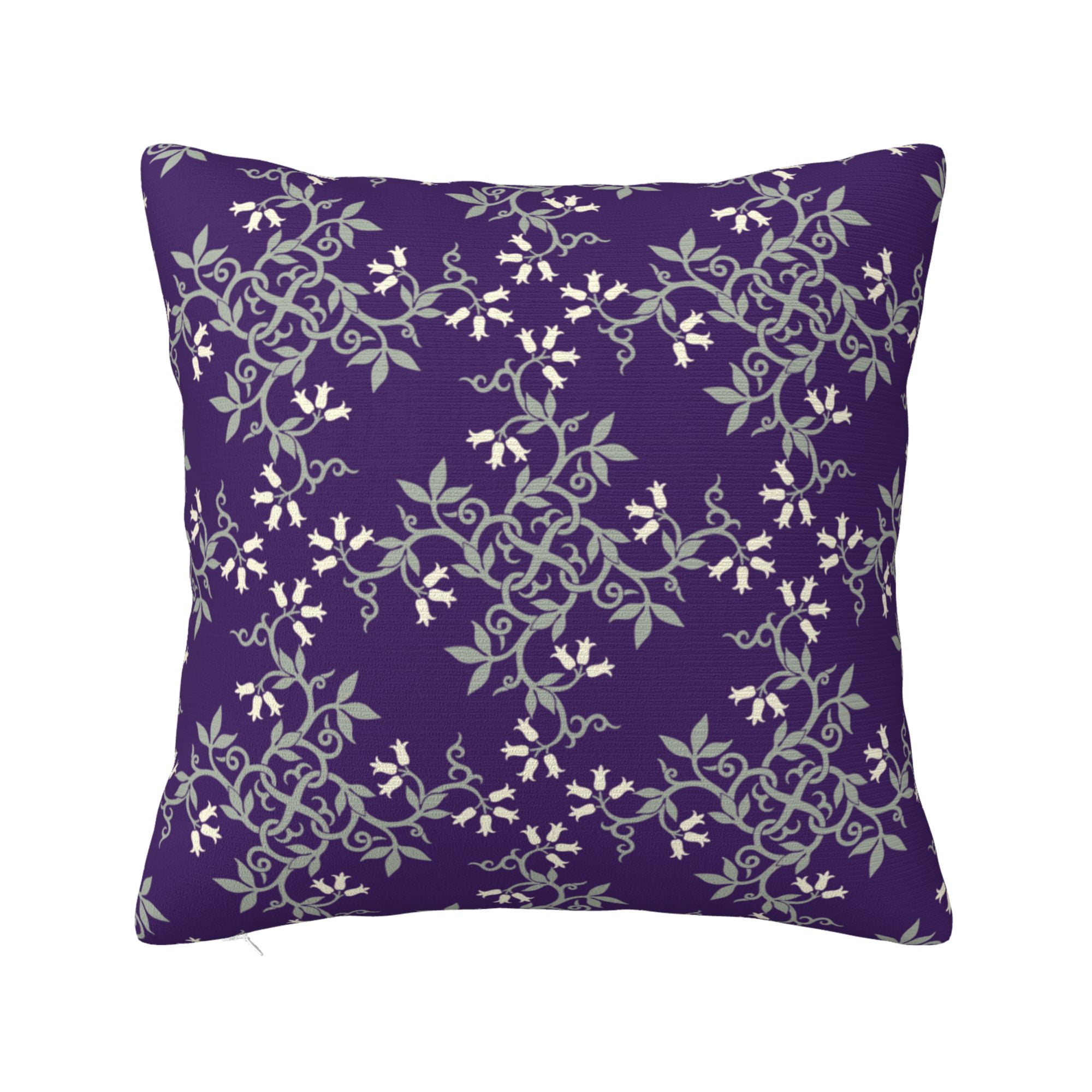 ZICANCN Damask Style Blue Flower Decorative Throw Pillow Covers, Bed