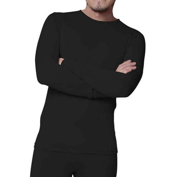 CAMISETA térmica Afelpada cuello redondo manga larga para Hombre Hackman HC-CFCRC