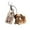 D, variant on Animal Emotional Support Bag Pendant Keychain, Cute Plush Mini Animal Charm for Backpack Purse, Holiday Gift for Friends Family,A