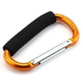 thumbnail image 4 of Mosquetón grande de aleación de aluminio en forma de D con mango suave de liberación rápida, gancho para compras, hebilla para acampar, llavero para exteriores, mosquetón con clip, 4 of 6