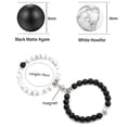 thumbnail image 2 of Pulsera De Yoga Con Cuentas De Piedra Natural Para Amantes Pulseras Magnéticas Ajustables Regalo Para Aniversario Día De San Valentín seitruly  AP005699-00, 2 of 6