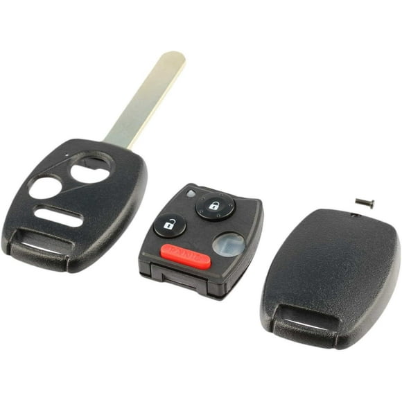 Key Fob Keyless Entry Remote Shell Case & Pad fits Honda Accord Civic CR-V CR-Z Fit Insight Odyssey (MLBHLIK-1T,