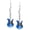 Blue, variant on Fashion Cute Metal Black White Music Bass Electric Guitar Dangle Drop Earrings for Women Music Lovers teacher singer Hypoallergenic Personalized Jewelry Gifts