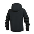 thumbnail image 3 of Men's Lightweight Softshell Jacket Winter Fleece Lined Hooded Waterproof Jackets (Black M), 3 of 8