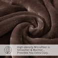 thumbnail image 6 of Howarmer Coffee Fuzzy Bed Blanket, Queen Size Soft Flannel Fleece Blankets, All Season Lightweight Warm Bed Throws, 90 x 90 Inch, 6 of 6