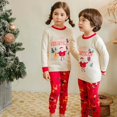 thumbnail image 2 of Conjunto de ropa interior para niños, suéter de algodón puro para niños y niñas, ropa para el hogar, regalo de Navidad, otoño e invierno, novedad de 2020, 2 of 4