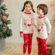 thumbnail image 2 of Conjunto de ropa interior para niños, suéter de algodón puro para niños y niñas, ropa para el hogar, regalo de Navidad, otoño e invierno, novedad de 2020, 2 of 4