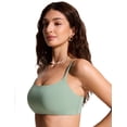 thumbnail image 4 of CRZ YOGA Scoop Neck Bikini Tops for Women Padded Adjustable Spaghetti Straps Bathing Swimsuit, 4 of 6