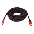 thumbnail image 1 of 49ft HD Cable de Interfaz Multimedia Full HD 1080p Flexible HD Cable Multimedia para TV Monitor de Ordenador Negro Rojo, 1 of 8