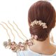 thumbnail image 2 of Peineta de novia para bodas - Peineta de cristal para boda para mujer oso de fresa Electrónica, 2 of 5