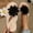 Black, variant on Rvasteizo Women Solid Candy Tone Clip Toe Flat Slippers Casual Beach Layout for Summer Daily Outdoor Wearing