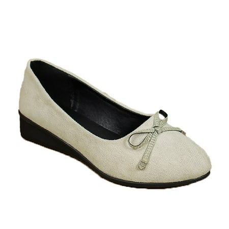 

GEZHEN Women s Casual Shoes Fashion Summer And Autumn Solid Color Simple Comfortable Slip On Non Slip Low Top Platform Shoes