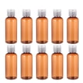 thumbnail image 4 of 20 botellas rellenables de viaje de 60 ml con envase vacío para loción cosmética (marrón), 4 of 6