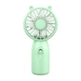 thumbnail image 2 of Juaoua Mini Handheld Fan Bulk,Portable Personal USB Rechargeable Fan,Powerful Battery Operated,Soft Wide Fan With Protective Grille Cover,Small Personal Fan For Outdoor Travel Commute,Green, 2 of 7