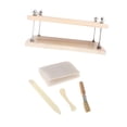 thumbnail image 4 of Rongfmy Wooden Book Press Flat Paper Press Machine for Labels Cardboard Scrapbooking Two Layer Set, 4 of 9