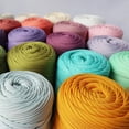 thumbnail image 3 of 300G/PC Hollow Flat Yarn For Hand Knitting Crochet Bag DIY Summer Hat Rug Basket Woven Silk Thread Polyester Viscose String Line, 3 of 7