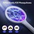 thumbnail image 2 of Electric Fly Swatter, Outdoor Indoor Tennis Fly Zapper, Handheld Bug Zapper Racket, Electric Mosquito Swatter, Mosquito Killer Lamp, USB Rechargeable Portable Fly Zapper, 2 of 7