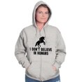 thumbnail image 4 of I Dont Believe in Humans Unicorn Zip Hoodie Sweatshirt Women Brisco Brands M, 4 of 6