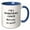 Blue/White, variant on 3drose, Im a Basketball Coach What Makes You Special, 15oz Two-tone Black Mug