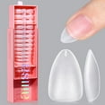 thumbnail image 1 of Uñas AILLSA Short Almond, 450 unidades, gel mate, suave y transparente, 1 of 9
