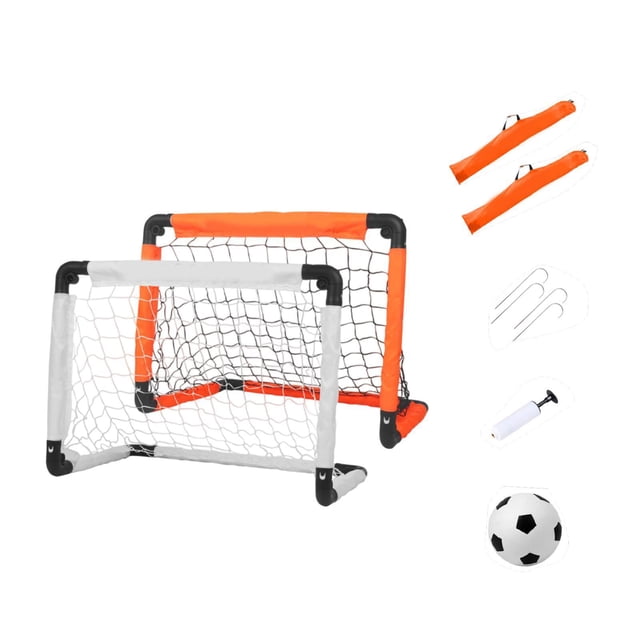 2 piezas Objetivos de fútbol infantiles para de fútbol en el patio trasero para jardín al aire libre 120CMX80CMX80CM